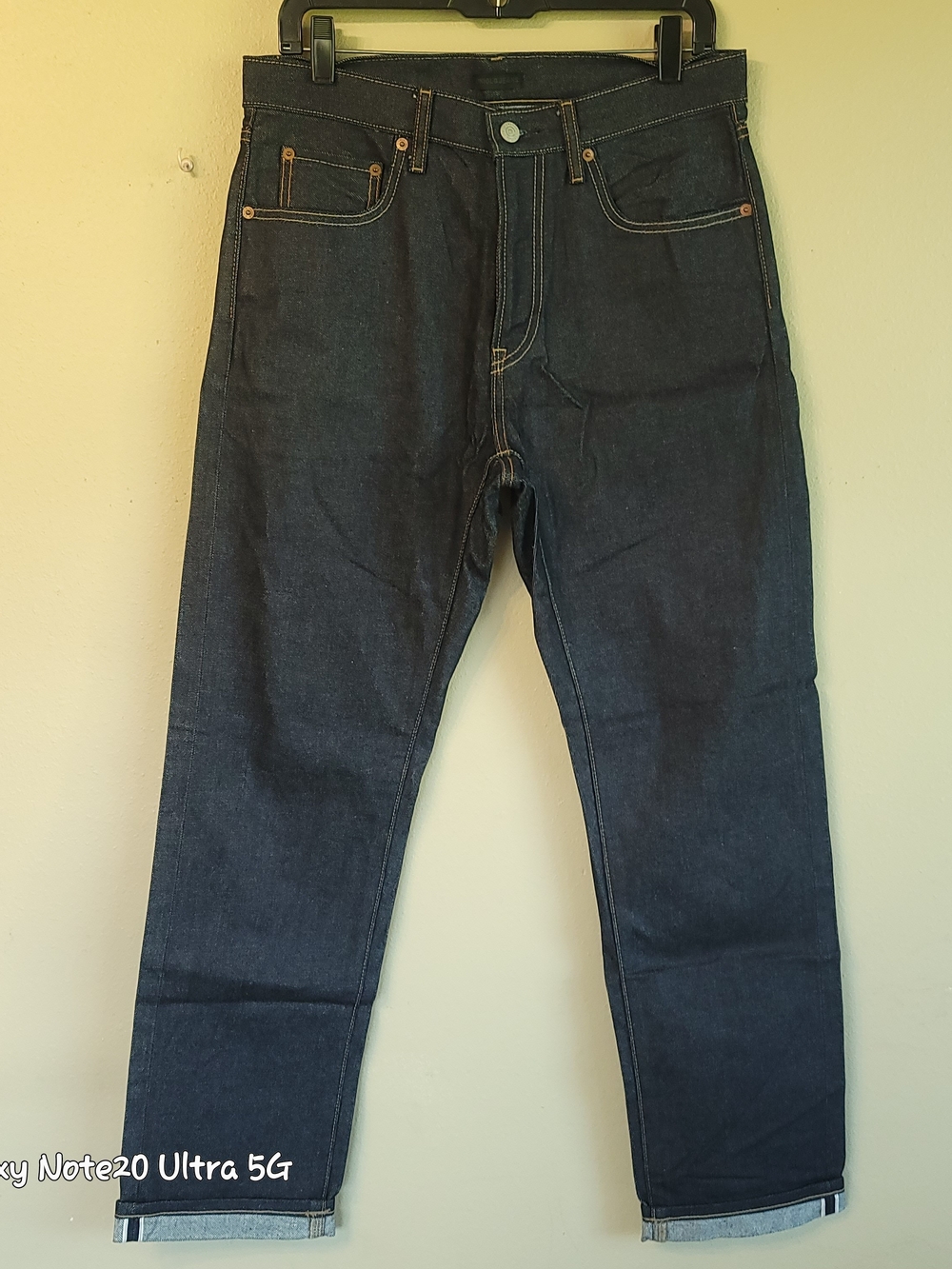 Uniqlo Men's Selvedge Regular Fit Straight Jeans 30x32 Raw Indigo NWOT 463911